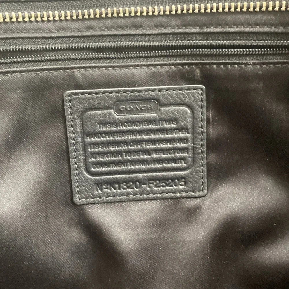 COACH Taylor Leather Alexis Carryall Shoulder Bag Purse in Black F25205